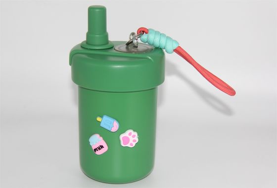 Novo estilo Copo de frutas colorido com tampa de aço inoxidável, cálice de café com paredes duplas