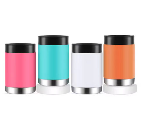12oz de garrafa de cerveja de aço inoxidável de parede dupla refrigerador para canecas de café estilo de design minimalista