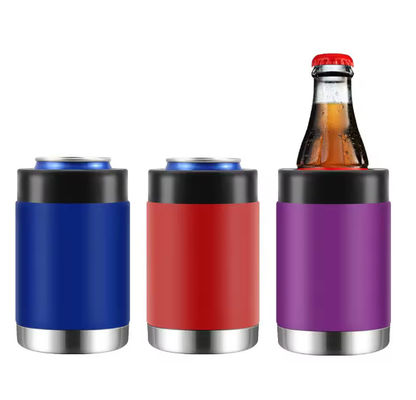 12oz de garrafa de cerveja de aço inoxidável de parede dupla refrigerador para canecas de café estilo de design minimalista