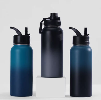 Garrafa de vácuo de aço inoxidável de parede dupla com logotipo personalizado