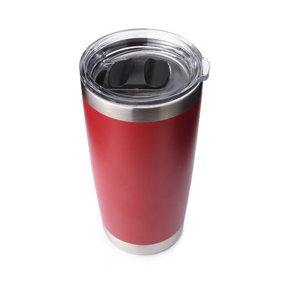 20 oz Metal Tumbler Blank Vermelho com tapa de deslizador magnético OEM ODM