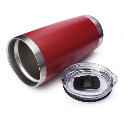 20 oz Metal Tumbler Blank Vermelho com tapa de deslizador magnético OEM ODM