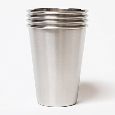 18/8 de caneca de cerveja dourada vermelha isolada de aço inoxidável 16oz da garrafa da categoria 450ml