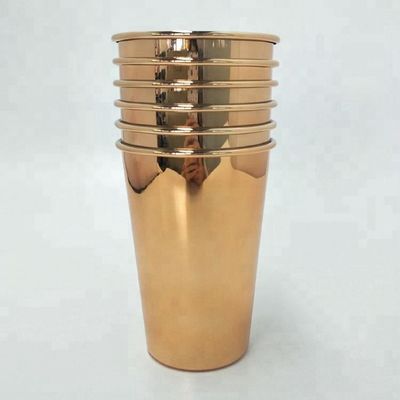 18/8 de caneca de cerveja dourada vermelha isolada de aço inoxidável 16oz da garrafa da categoria 450ml
