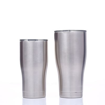 a parede do dobro de 20oz 30oz isolou a garrafa, caneca inoxidável do curso fácil levar