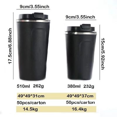 a caneca de aço inoxidável do projeto do corpo do estreito 17oz, café isolou a tampa Leakproof da caneca