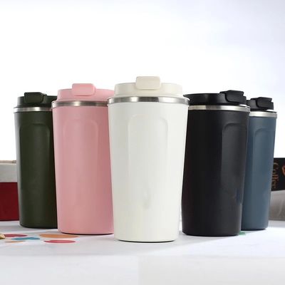a caneca de aço inoxidável do projeto do corpo do estreito 17oz, café isolou a tampa Leakproof da caneca