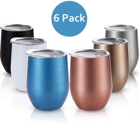 O curso amigável de aço inoxidável Stemless do copo de café 9oz 12oz Eco isolou o copo