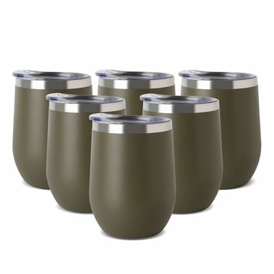 vácuo de aço inoxidável da caneca de café da capacidade 12oz isolado com logotipos quentes de transferência
