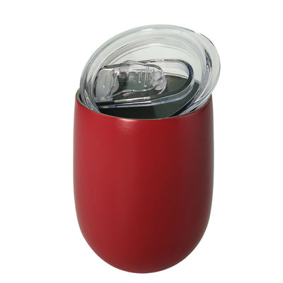 a caneca de aço inoxidável de 360ml 480ml com tampa, café isolou a impressão vermelha da caneca