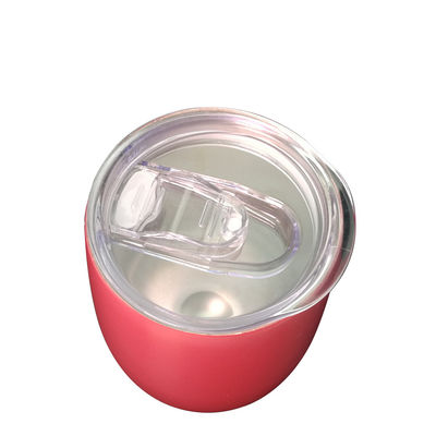 a caneca de aço inoxidável de 360ml 480ml com tampa, café isolou a impressão vermelha da caneca