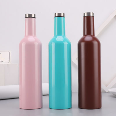 Materiais amigáveis isolados de aço inoxidável de Eco da garrafa da cor cor-de-rosa atrativa