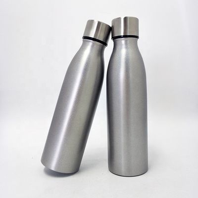 a garrafa inoxidável dos esportes da cor da natureza 17oz, garrafa dos esportes do vácuo com estala acima a tampa