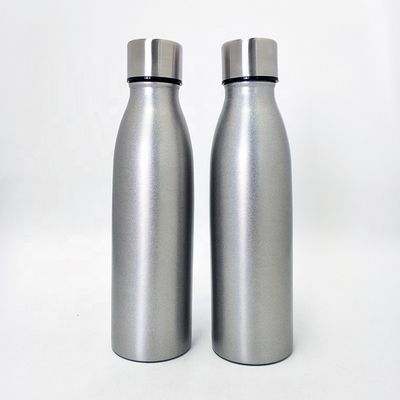 a garrafa inoxidável dos esportes da cor da natureza 17oz, garrafa dos esportes do vácuo com estala acima a tampa