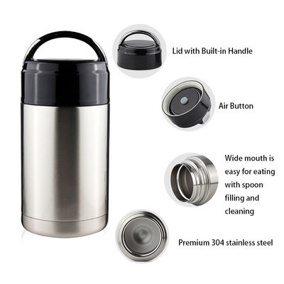 1000ml lancheira isolada vácuo, lancheira térmica de aço inoxidável para crianças