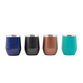 Vidros de vinho de aço inoxidável 10oz/12oz das multi cores para atividades exteriores