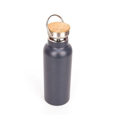 500ml 17oz personalizou o pó cinzento isolado da garrafa de água que reveste o tamanho de 7.8*23cm