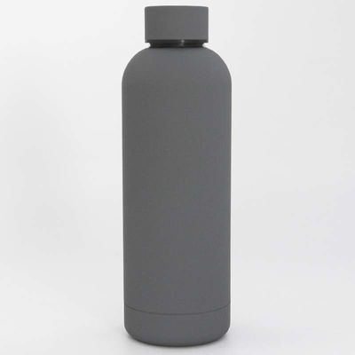 parede de borracha do dobro do revestimento da garrafa de aço inoxidável dos esportes 500ml para correr