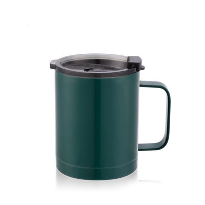 costume criativo caneca de café 350ml de aço inoxidável isolada com tampa plástica