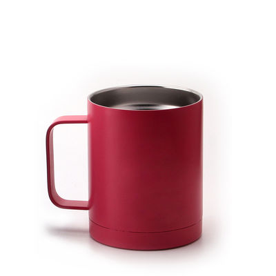costume criativo caneca de café 350ml de aço inoxidável isolada com tampa plástica