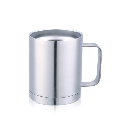 costume criativo caneca de café 350ml de aço inoxidável isolada com tampa plástica