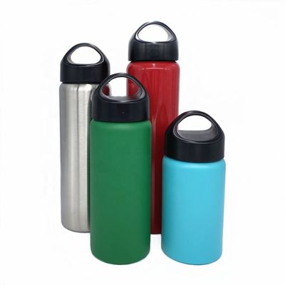 os esportes 12oz/17oz/20oz/25oz de aço inoxidável engarrafam a boca larga com tampão do laço