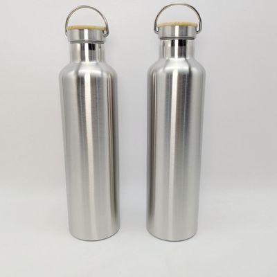 1.0L isolou da garrafa de aço inoxidável dos esportes da garrafa térmica o logotipo feito sob encomenda impresso